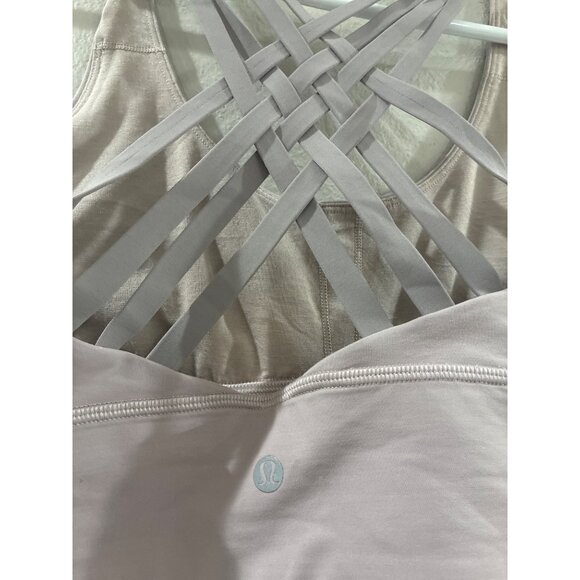 Lululemon Free To Be Moved Bra Red Dust SIZE 8 athletic yoga gym strappy back - Picture 4 of 5